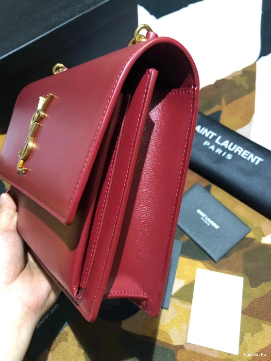 YSL MEDIUM SMOOTH SATCHEL IN LEATHER SUNSET 0821